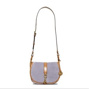 Michael Kors Jamie Suede Saddle Bag (Lilac)